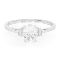Anello in argento con Petalite