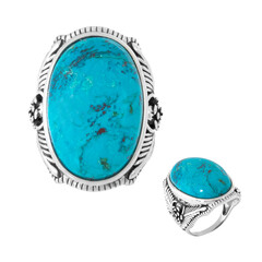 Anello in argento con Crisocolla