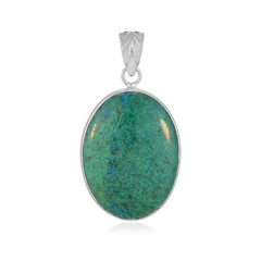 Ciondolo in argento con Crisocolla (Bali Barong)