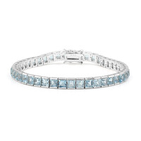 Bracciale in argento con Topazio Blu Cielo