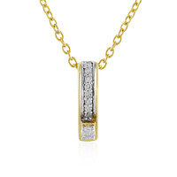 Collana in argento con Diamante I4 (J)