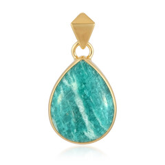 Ciondolo in argento con Amazzonite (Bali Barong)