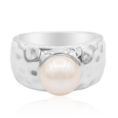 Anello in argento con Perla di Acqua Dolce (TPC)