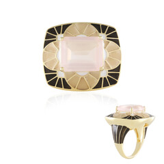 Anello in argento con Quarzo Rosa (Adela Silber)