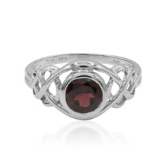 Anello in argento con Granato Mozambico