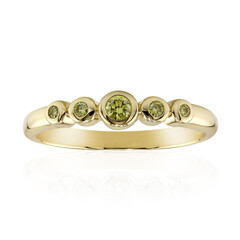 Anello in oro con Diamante Giallo VS1