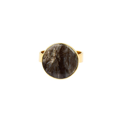 Anello in argento con Agata Prairie