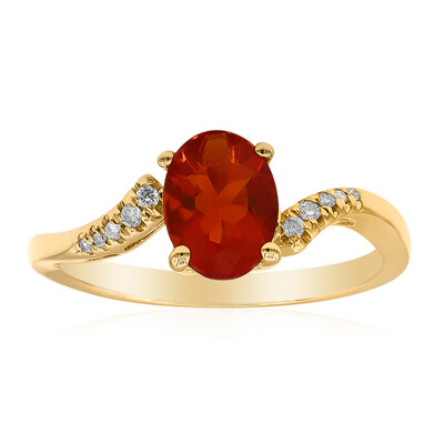 Anello in oro con Opale di Fuoco Messicano (CIRARI)