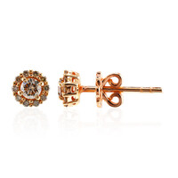 Orecchini in oro con Diamante Rose de France SI1 di Argyle