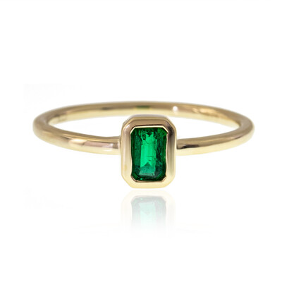 Anello in oro con Smeraldo Colombiano