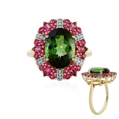 Anello in oro con Tormalina Santa Rosa (D'vyere)