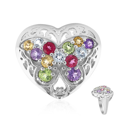 Anello in argento con Topazio Rosa