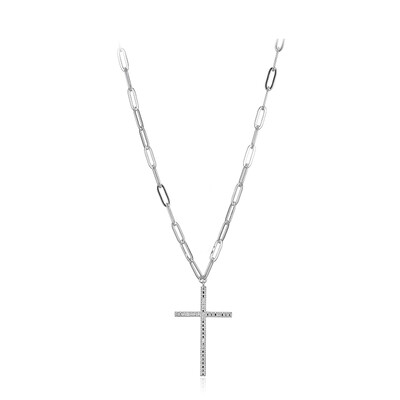 Collana in argento con Diamante I3 (I)