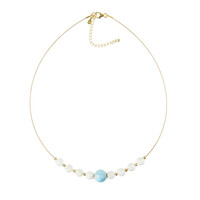 Collana in acciaio inossidabile con Larimar