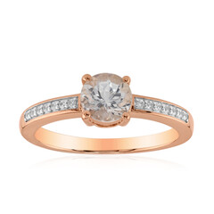 Anello in oro con Danburite Rosa del Messico