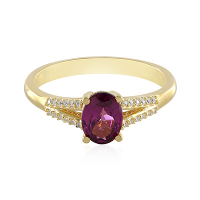 Anello in argento con Granato Magenta