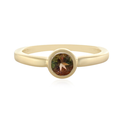 Anello in oro con Pietra del Sole dell'Oregon
