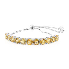 Bracciale in argento con Citrino