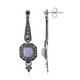 Orecchini in argento con Agata Lace Blu (Annette classic)