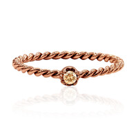 Anello in oro con Diamante Rose de France SI1 di Argyle