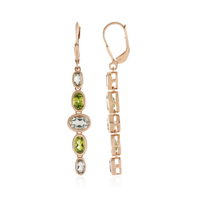 Orecchini in argento con Ametista Verde (KM by Juwelo)
