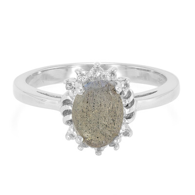 Anello in argento con Labradorite