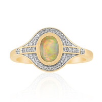 Anello in oro con Opale Nero Crystal di Lightning Ridge (Mark Tremonti)
