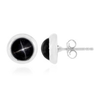 Orecchini in argento con Diopside Stellato d'India