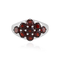 Anello in argento con Granato Mozambico