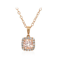 Collana in oro con Morganite AAA