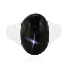 Anello in argento con Diopside Stellato d'India