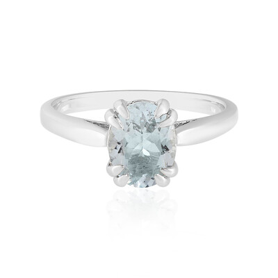 Anello in argento con Acquamarina Brasiliana