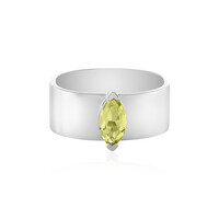 Anello in argento con Quarzo Limone