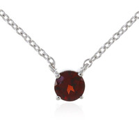 Collana in argento con Granato Mozambico