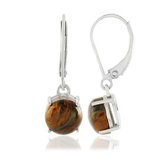 Orecchini in argento con Pietersite Dorata