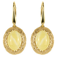 Orecchini in argento con Ambra Baltica