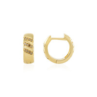 Orecchini in argento con Diamante Cioccolato I3