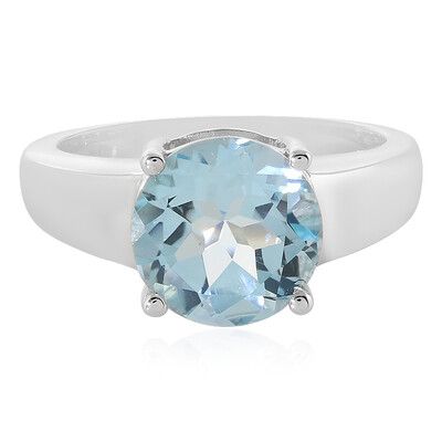Anello in argento con Topazio Blu Cielo