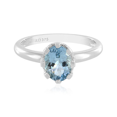 Anello in oro con Acquamarina Santa Maria