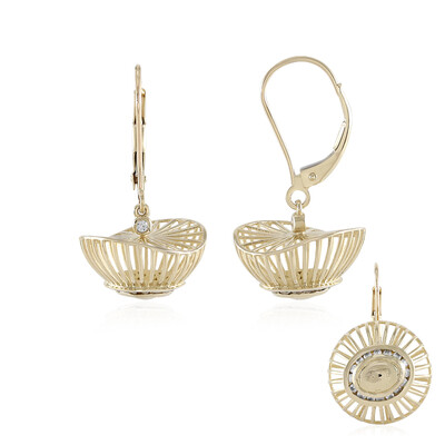 Orecchini in oro con Zircone (Ornaments by de Melo)
