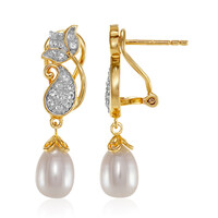 Orecchini in argento con Perla di Acqua Dolce