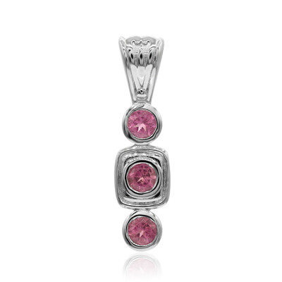 Ciondolo in argento con Tormalina Rosa