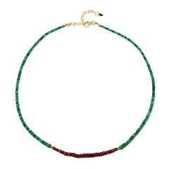 Collana in argento con Smeraldo Brasiliano