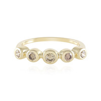 Anello in oro con Diamante Champagne SI2