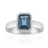 Anello in argento con Topazio Blu Londra (Pallanova)