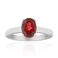 Anello in argento con Topazio Rosso