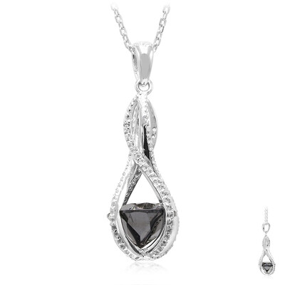 Collana in argento con Spinello Nero