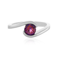 Anello in argento con Topazio Mistico Porpora