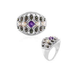 Anello in argento con Ametista