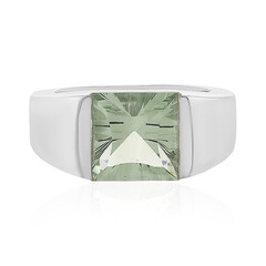Anello in argento con Ametista Verde